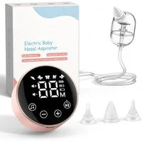 Luckice Nasensauger Elektrischer Nasensauger für Babys–9 Saugstufen,3 Aufsätze, BPA-frei, leise, mit Musikfunktion–Sanfte Nasenreinigung für Neugeborene & Kleinkinder