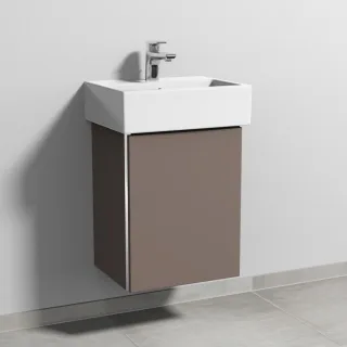 Sanipa 3way Waschtischunterbau zu Duravit Vero Air Waschtisch mit 1 Tür, Taupe-Matt BP4301T