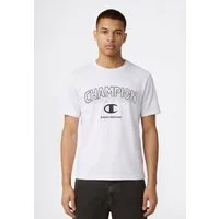 Champion T-Shirt Graphic Tee Kurzarm, mit Rundhalsausschnitt, ohne Verschluss, aus Baumwolle