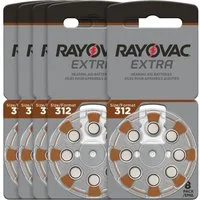 RAYOVAC Hörgeräte-Batterien Typ 312, PR41, Braun Batterie, (40 St), Typ 312 (R312AE, ZL3, PR41)