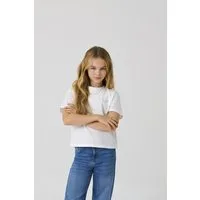 KIDS ONLY Kurzarmshirt KOGMAIKEN LIFE CROPHEART SS TOP JRS NOOS mit kleinem Herzchenmotiv auf der Brust