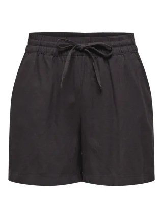 JDY - JDYSAY HW LINEN STRING SHORTS WVN NOOS Chocolate Torte - Gr. - XL