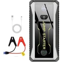 ibettertec Starthilfegerät, 28000 mAh Spitzenstrom Powerbank Starthilfegerät 28000 mAh, 800A Spitzstrom Tragbare Auto Starthilfe, 3-in-1-Powerbank mit 3 Leuchtmodi,8 Schutzfunktion, LCD-Display