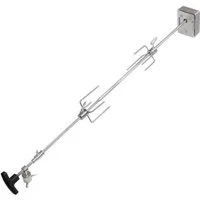 TAINO Drehspieß (Set), für Gasgrill, Universalspieß, Grillspieß, mit Motor, Edelstahl