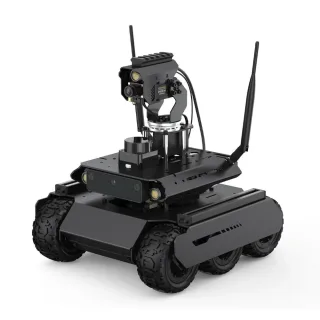 Jetson Orin Nano UGV Rover ROS2 6 Wheels 4WD Open Source AI Robot with Dual Controllers Gimbal 360° Flexible For Jetson