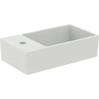Ideal Standard Extra Hand-Waschtisch T373301 45x25x15cm, Hahnbank links, mit Überlauf, 1 Hahnloch, weiß