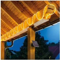 esotec LED-Lichterschlauch Solar Lichtschlauch Lichterkette outdoor 10m 200LEDs warmweiß 102572