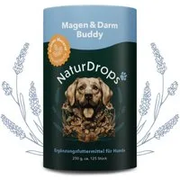 NaturDrops Magen & Darm Buddy Bei empfindlichem Magen, die Basis für mehr Wohlbefinden, Nahrungsergänzungsmittel für: Hunde