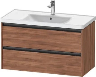 Duravit Ketho.2 Waschtischunterbau wandhängend Nussbaum Matt 984x455x549 mm - K25284079790000 K25284079790000