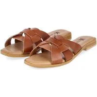Kaerlek Kaerlek 4700/7853 CUOIO Damen Glattleder brown Pantolette