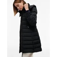 Tommy Hilfiger Steppmantel DOWN BRANDED FITTED COAT Kunstfaser, auch in großen Größen