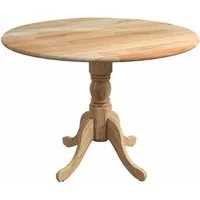 KOMFOTTEU Esstisch 4-Personen Holztisch Küchentisch Rundtisch, aus Massivholz, 100 x 100 x 73 cm