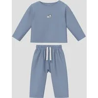 s.Oliver Langarmshirt T-Shirt Unisex Set Langarmshirt und Jogpants