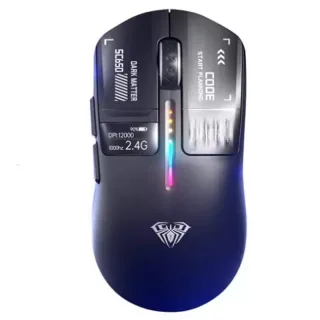 AULA SC650 Tri-mode Gaming Mouse with Smart Screen Display PAW3311 Sensor RGB Lighting 800-12000DPI 1000Hz 500mAh Batter