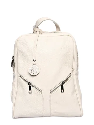Roberta M Beige Rindsledertasche