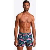 Bondi Joe Badeshorts Premium Badehose Roscoe Green ohne Netz Boardshorts schnelltrocknend