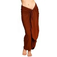PANASIAM Sarong Pareo einfarbig in 2 Größen als Strandtuch Strandkleid Strandrock, Viskose, oder Bikini Cover-up Tuch für den Strand Schultertuch Schal Halstuch