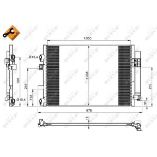 NRF Klimakondensator + Trockner Ford C-Max Grand 1,6