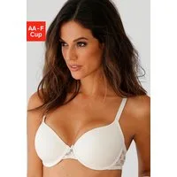 LASCANA Schalen-BH mit Rücken aus blumiger, elastischer Spitze, Dessous