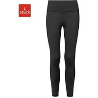 SNOCKS Sporthose Sportleggings Trainingshose für Damen (1-tlg) mit seitlichem Mesheinsatz, aus blickdichtem Stretchmaterial