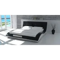 Xlmoebel, Wasserbett SWING Wasserbett in Leder mit bequemer Matratze, (Wasserbett Bett Betten - SWING), Hergestellt in Europa