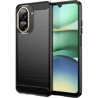 Wigento Handyhülle Für Xiaomi Redmi A5 4G / Poco C71 Carbon Design TPU Hülle Schwarz, Carbon Textur Schutzhülle Smart Case Cover