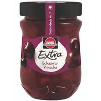 SCHWARTAU Fruchtaufstrich, Schwartau Extra Schwarzkirsche Frühstück Fruchtaufstrich vegan 340g