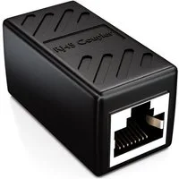 deleyCON deleyCON 1x CAT6 Patchkabel Koppler Modular Geschirmt 2x RJ45 Buchse Netzwerk-Adapter