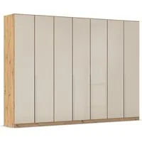 OTTO home Drehtürenschrank Kleiderschrank Kleiderschränke Schrank Garderobe AGORDO mit Glasfront (in zwei Griff-Farben, Breiten 91-405 cm) durchdachte Innenausstattung, in 8 Breiten und 2 Höhen MADE IN GERMANY