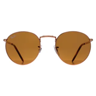 Ray-Ban Rund Unisex Rose Gold Braun RB3637 Neu Rund