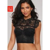 LASCANA Schalen-BH mit Bügel aus edler, dezent transparenter Spitze, sexy Dessous