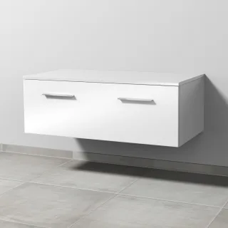 Sanipa Anbau-/Solitärschrank mit Auszug 2morrow (G2236) 340x1000x520 Weiß-Glanz, G223678 G223678