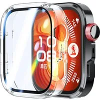 MSM Smartwatch-Hülle Hülle für Huawei Watch Fit 4 / Pro Schutzglas Panzerfolie 9H