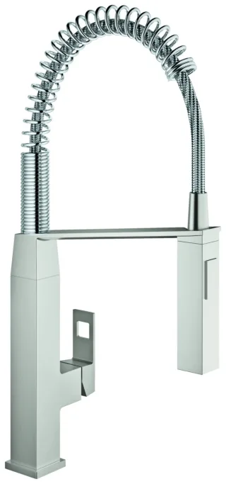 Grohe Einhebel-Spültischbatterie Eurocube 31395 mit Profibrause supersteel, 31395DC0 31395DC0