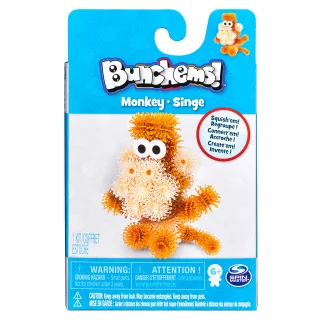 Bunchems Pet Pals - Niedliche Tierchen zum Zusammenkletten - Giraffe Krokodil oder Strauß - 50 Stück pro Pack