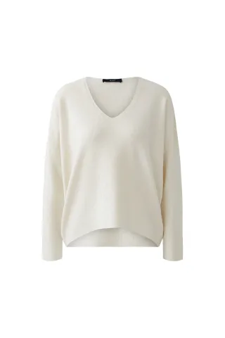 Oui - FREYJA Pullover offwhite - Gr. - 40