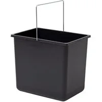 Hailo Einbaumülleimer Hailo Inneneimer 1086239 schwarz 18 L 316 x 226 x 286 mm mit Henkel