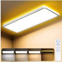Lujasi LED Deckenleuchte Deckenlampe, 36W 3600LM LED Panel Flach 100 x 25 x 5,5 cm, tageslichtlampe decke, LED, Neutralweiß, Rechteckige, Energieeffizient & langlebig 4000K für Schlafzimmer Wohnzimmer Küche