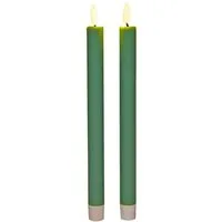 Coen Bakker Deco BV LED-Kerze LED 2er Set Stabkerzen, 2 x 2AAA, versch. Farben (2-tlg)