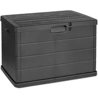 Mojawo Auflagenbox Auflagenbox Kissenbox Sitzbank Kunststoff Anthrazit 170L