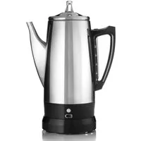 C3 Kaffeebereiter Perkolator Basic, für 4 bis 12 Tassen besonders bekömmlichen und magenschonenden Kaffee