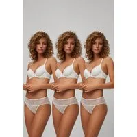 YSABEL MORA Midislip (3er Pack) leicht, weich, zarte Spitze