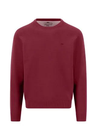 FYNCH-HATTON - O-Neck, Superfine brick - Gr. - XXL