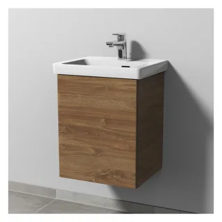Sanipa 3way Waschtischunterbau zu Villeroy & Boch Subway 3.0 Waschtisch mit 1 Tür, Eiche-Kansas SM84259
