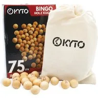 MSZweirad Spiel Kyto Bingo Holz Kugelset 75 TLG Bingo Spiel ⌀ Kugel 1,3 cm