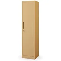 Jan Nowak Aktenschrank Metall Büroschrank abschließbar 45 cm ALEX 4 Böden Stahl schmal (Stahl 0,6 mm Wandmontage möglich PZH-zertifiziert 185 cm) Aktenschrank Schloss 2 Schlüssel platzsparend 9 Farben robust