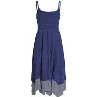 Vishes Sommerkleid Damen Sommer-Kleid längen-verstellbar Spagettiträger-Kleid Hippie, Ethno, Goa Style