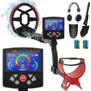 KAIWEETS Explorer X II Metal Detector Enhanced LCD High Sensitivity 4 Detection Modes IP68 Waterproof Adjustable Stem