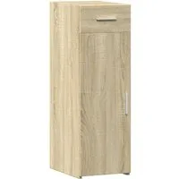 vidaXL Sideboard Sideboard Sonoma-Eiche 30x42,5x93 cm Holzwerkstoff (1 St)