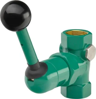 KWC Aquarotter Notduschventil, Aufputz, grün, 60 l, Kipphebel, 2000101127 2000101127